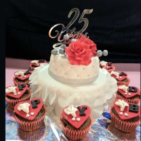 25TH ANNIVERSARY CAKE